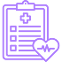 Icon representing inconsistent patient care plans.